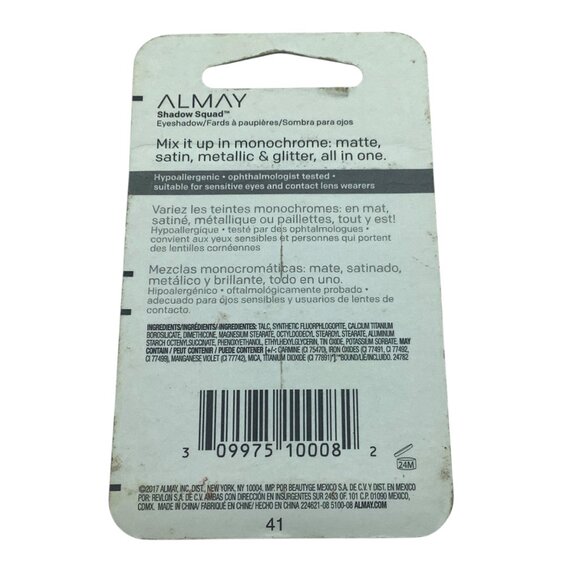 Almay Shadow Squad Eyeshadow Palette 190 Unapologetic Matte Satin Metallic NEW - Picture 3 of 4